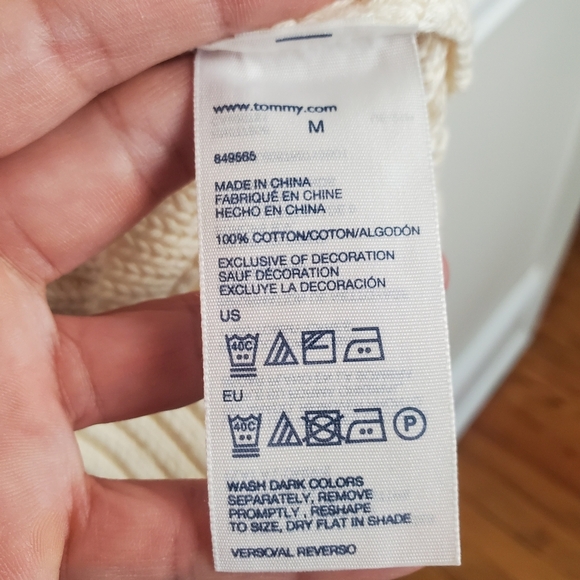 Tommy Hilfiger Cream Sweater for Women. MED - Picture 5 of 11